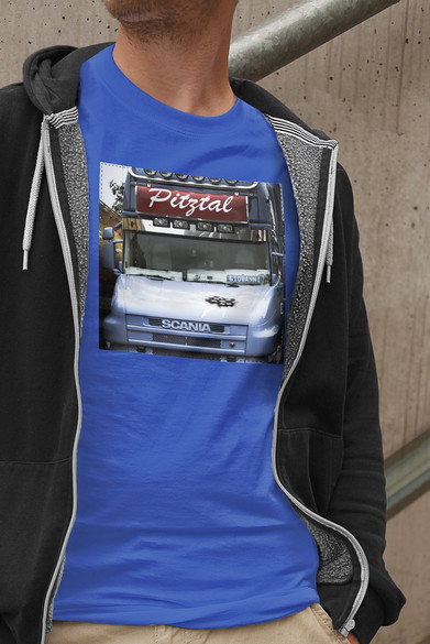 Koszulka z naszywką Scania car