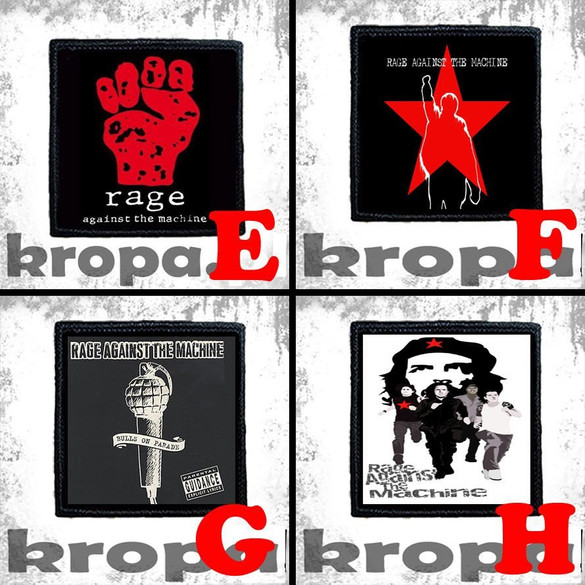 Naszywka RAGE AGAINST THE MACHINE 10 x 10 cm  