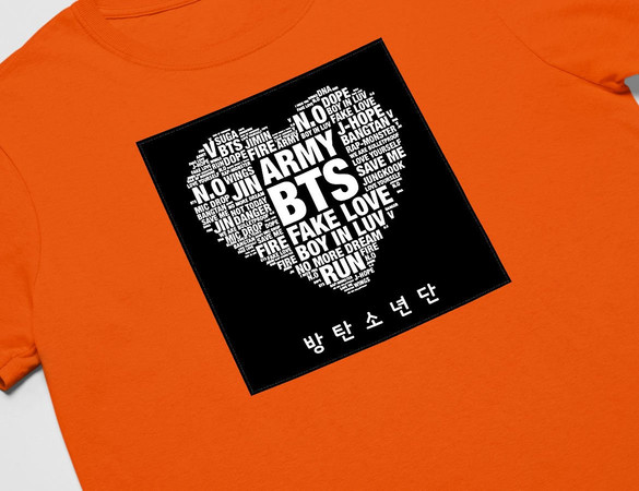 Koszulka z naszywką BTS Army