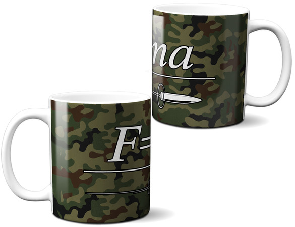 Kubek dla strzelca F= ma