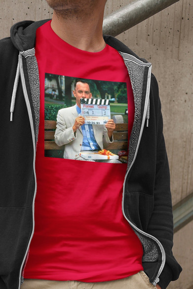 Koszulka z naszywką Forrest G. first scene