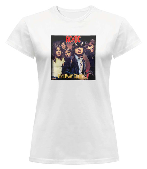 Bluzka damska z naszywką AC/DC Highway to..