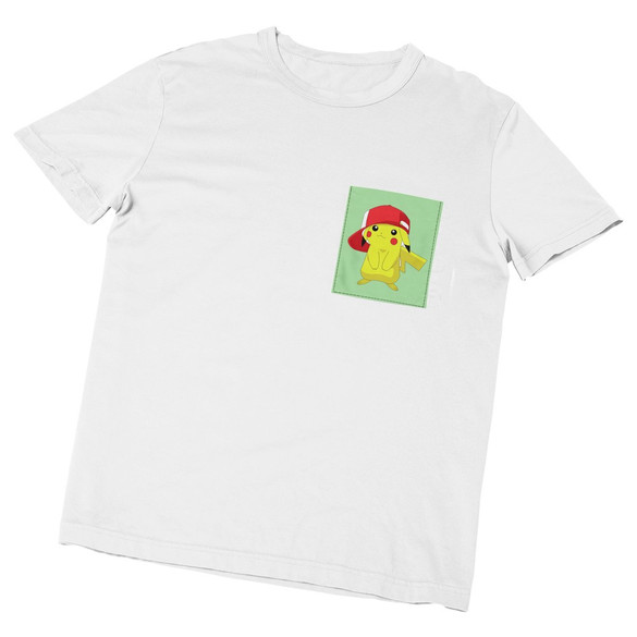 Koszulka z kieszonką PIKACHU