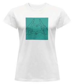 Bluzka damska z naszywką Serce