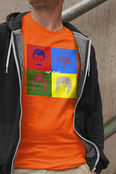 Koszulka z naszywką Queen Hot Space 01