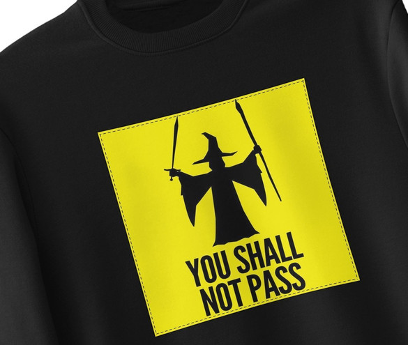 Bluza z naszywką You shall not pass
