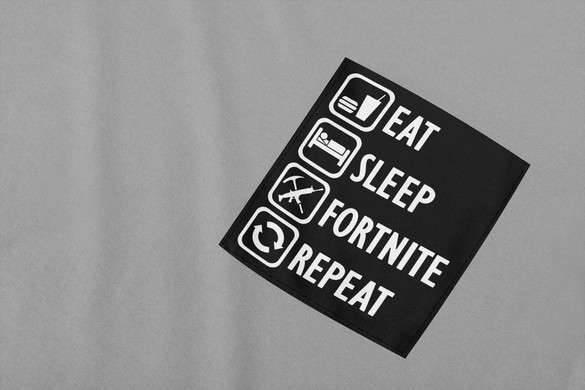 Koszulka z kieszonką Eat Sleep Fortnite ..