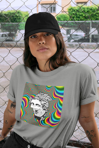 Koszulka z naszywką Psychodelic Dawid