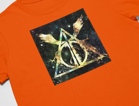 Koszulka z naszywką  Harry Potter insygnia