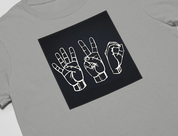 Koszulka z naszywką 420 HANDS