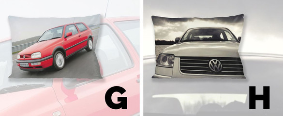 Poduszka VOLKSWAGEN 60x40cm WZORY