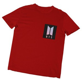 Koszulka z kieszonką BTS LOGO