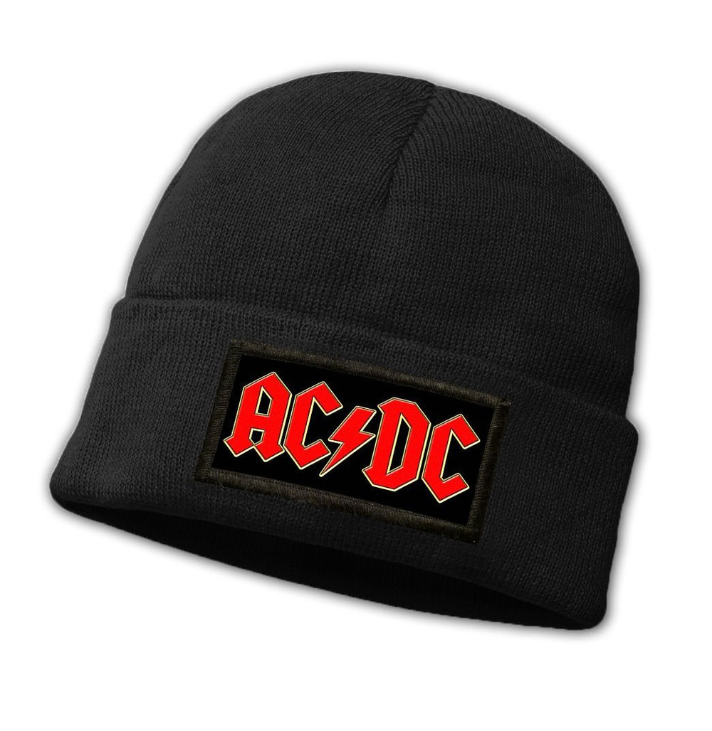 Czapka zimowa z naszywką AC/DC
