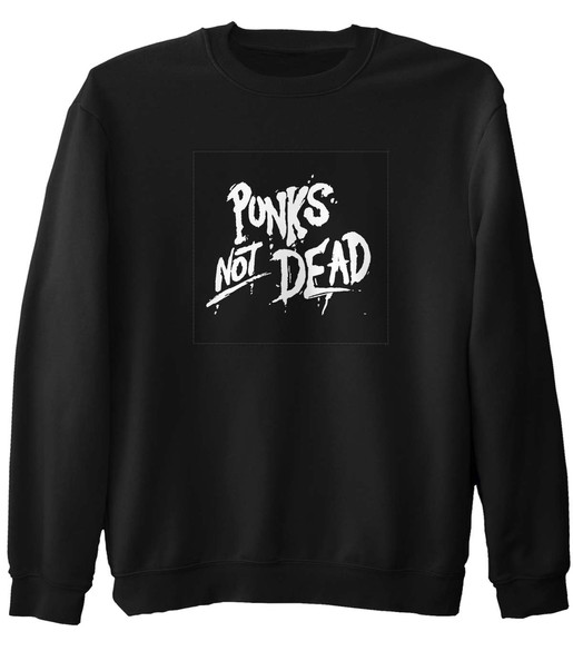 Bluza z naszywką Punk's Not Dead