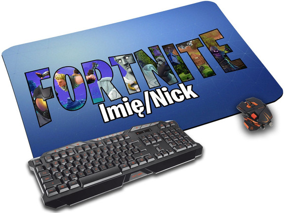 Podkładka pod mysz FORTNITE 60x40cm wzory + imię
