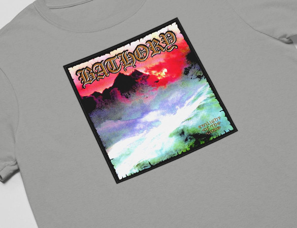 Koszulka z naszywką BATHORY 01