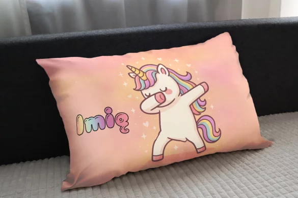 Poduszka Jednorożec DAB time – śmieszny jednorożec, prezent dla dziecka 60x40cm