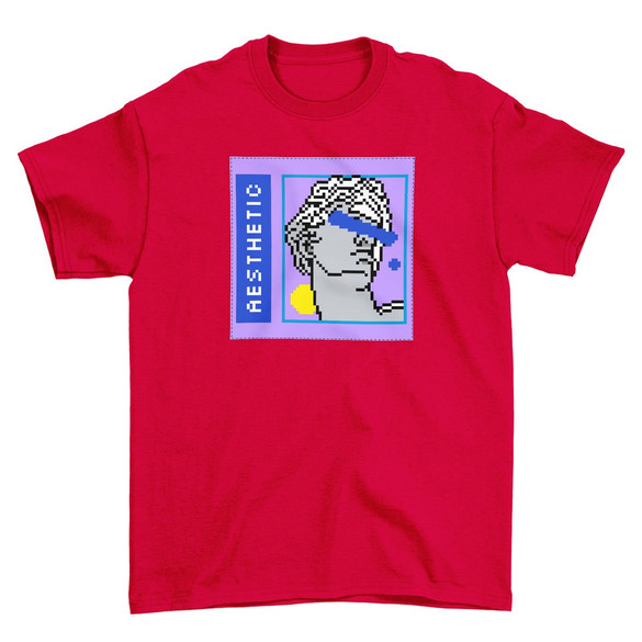 Koszulka z naszywką Aesthetic