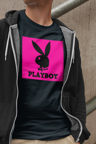 Koszulka z naszywką PLAYBOY logo