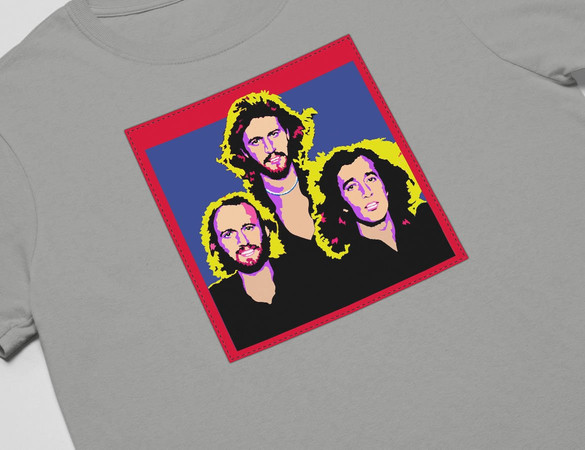 Koszulka z naszywką Bee Gees 02