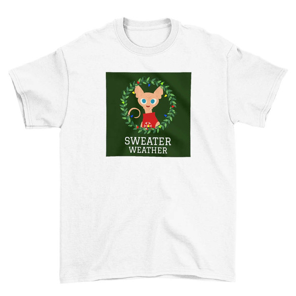 Koszulka z naszywką Sweater weather