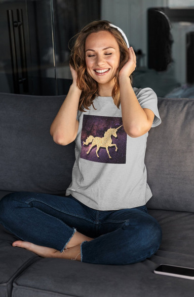 Bluzka damska z naszywką Unicorne 03