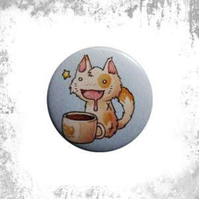 Przypinka COFFE CAT