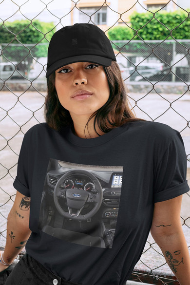 Koszulka z naszywką Ford kierownica