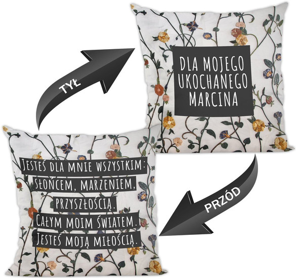 Poduszka na Walentynki DODAJ NAPIS