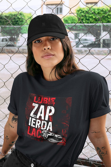 Koszulka z naszywką Lubię zapierd..lać 04
