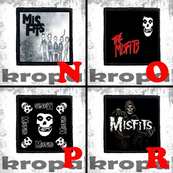 Naszywka MISFITS 10 x 10 cm  Dużo Wzorów!