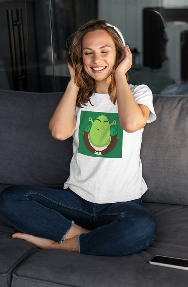 Bluzka damska z naszywką SHREK