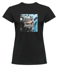 Bluzka damska z naszywką FIGHTER