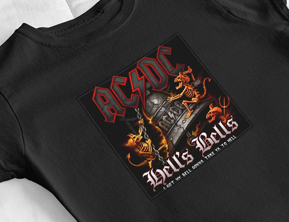 Bluzka damska z naszywką AC/DC Hells Bells