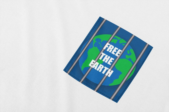 Koszulka z kieszonką FREE THE EARTH