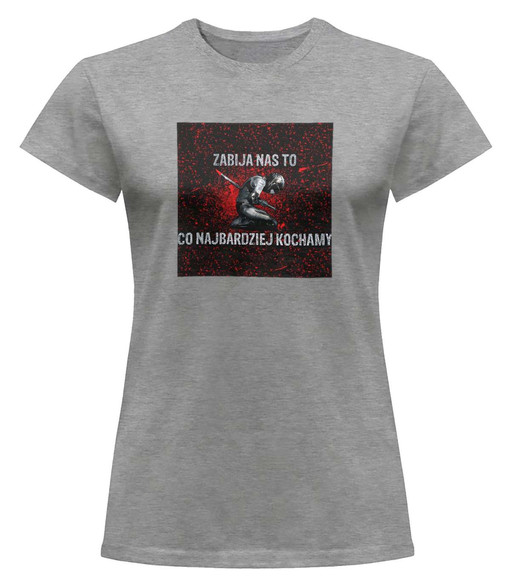 Bluzka damska z naszywką Lubię zapierd..lać 03