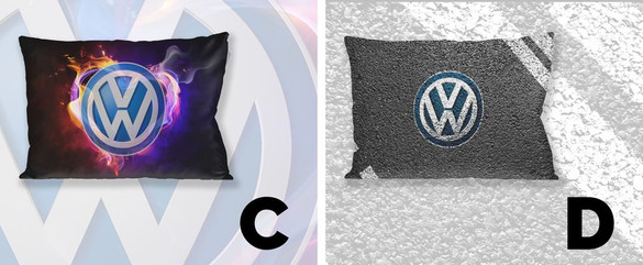 Poduszka VOLKSWAGEN 60x40cm WZORY