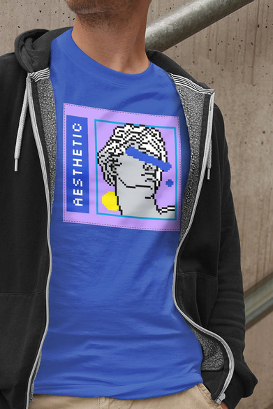 Koszulka z naszywką Aesthetic