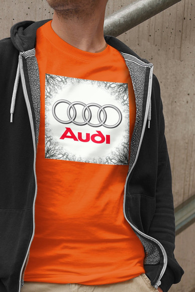 Koszulka z naszywką Audi 02