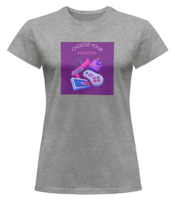 Bluzka damska z naszywką CHOOSE YOUR WEAPON