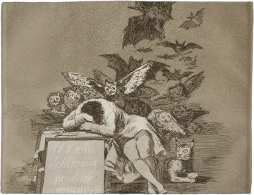 Podkładka na stół Gdy rozum śpi, budzą się demony Francisco Goya