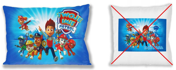 Psi Paw Patrol Poduszka + Kubek +Imię Na Prezent