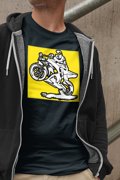 Koszulka z naszywką Lubię zapierd..lać 05