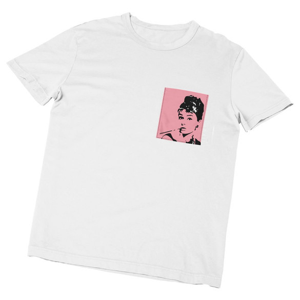 	Koszulka z kieszonką AUDREY HEPBURN