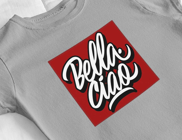 Bluzka damska z naszywką Dom z papieru b-ciao