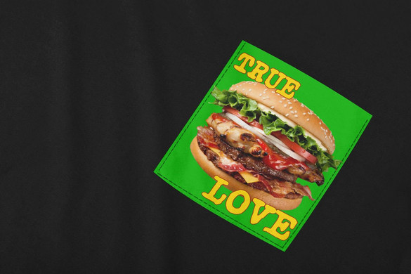 Koszulka z kieszonką LOVE BURGER