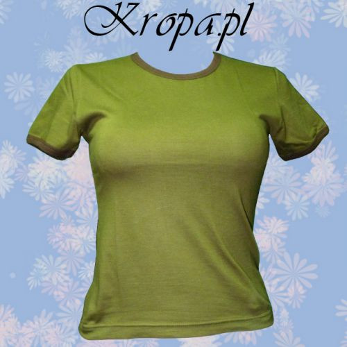 Bluzka damska ZIELONO BRĄZOWA 02