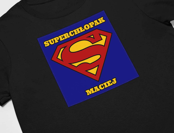 Koszulka z naszywką na Walentynki TWÓJ NAPIS