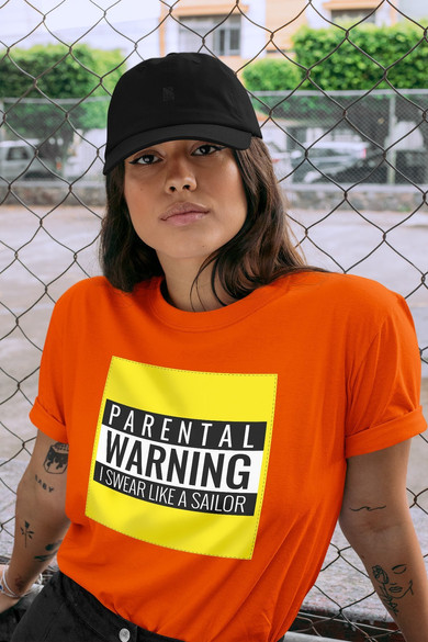 Koszulka z naszywką I swear like a sailor