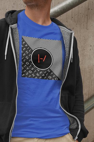 Koszulka z naszywką Twenty One Pilots 06